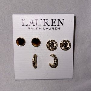 Ralph Lauren 3 Pair Earrings